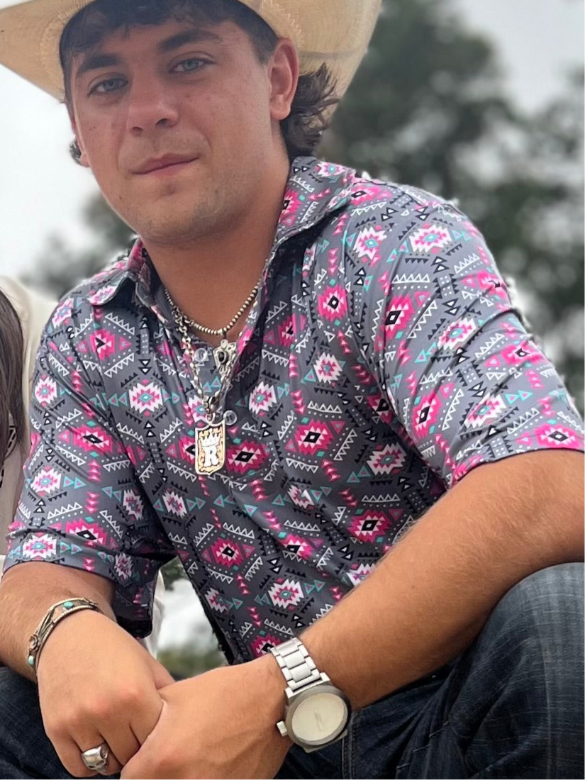 Southwestern Neon Polo