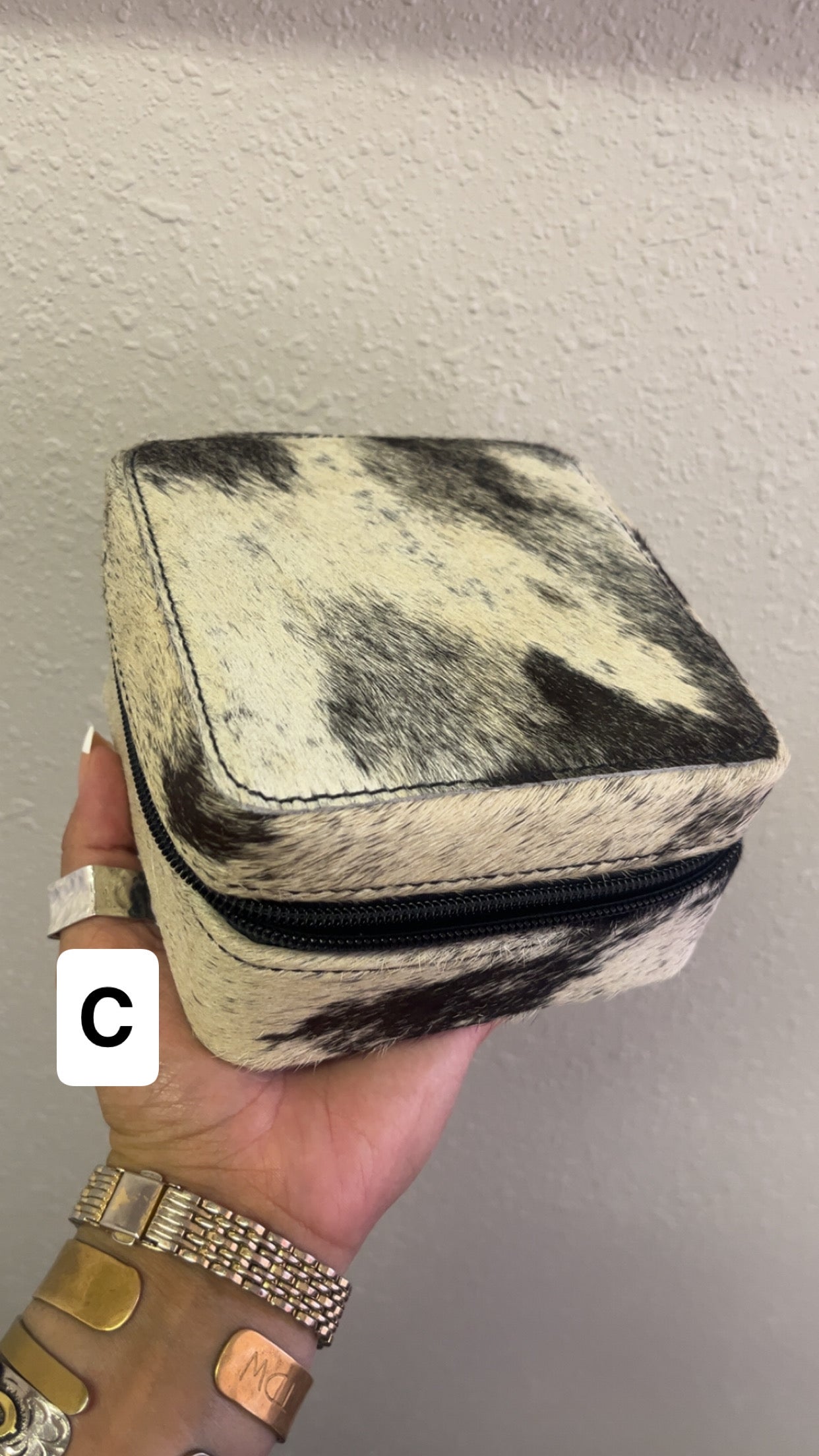 Hair on Hide Jewelry Box