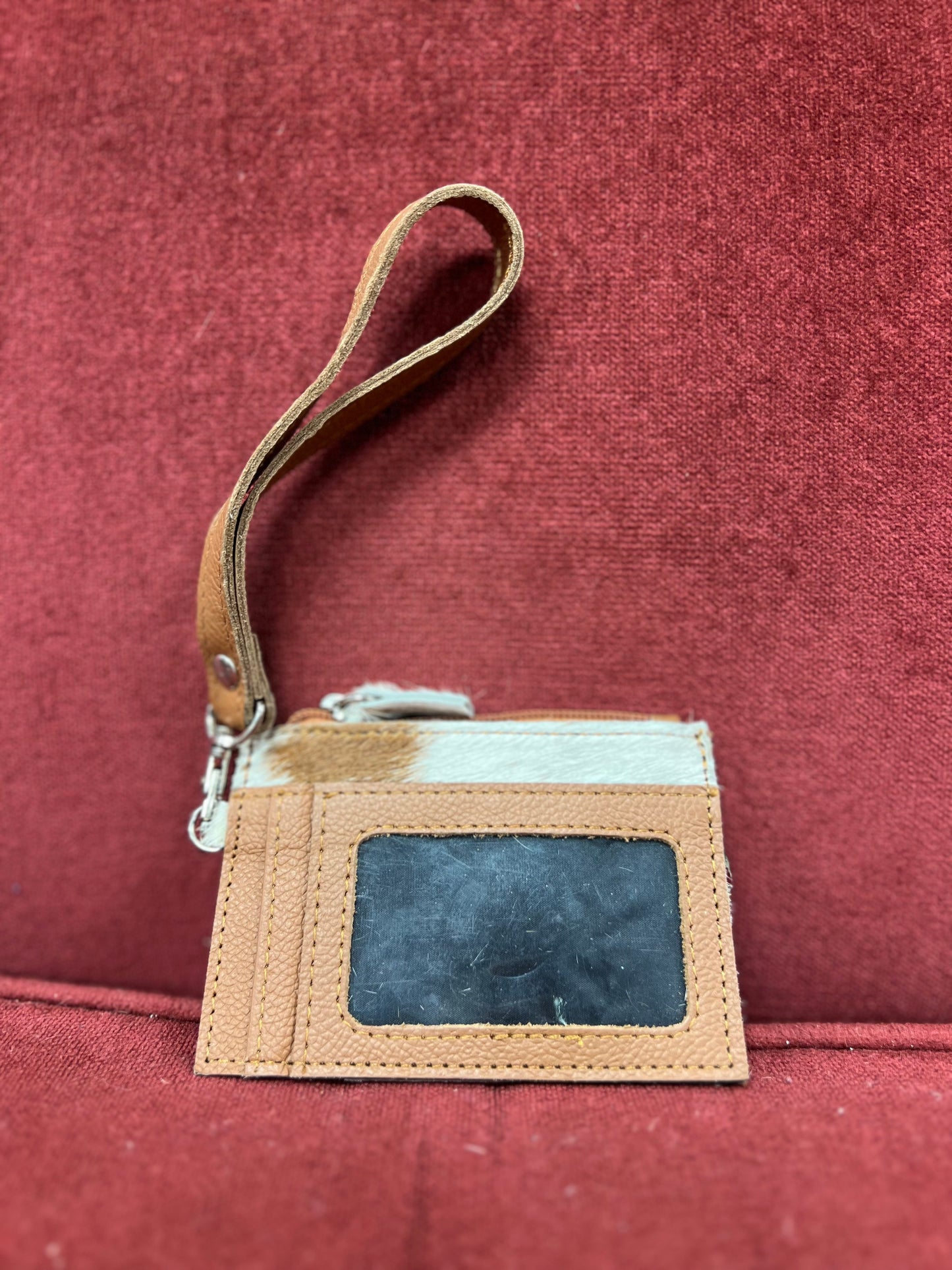 Cowhide Wristlet