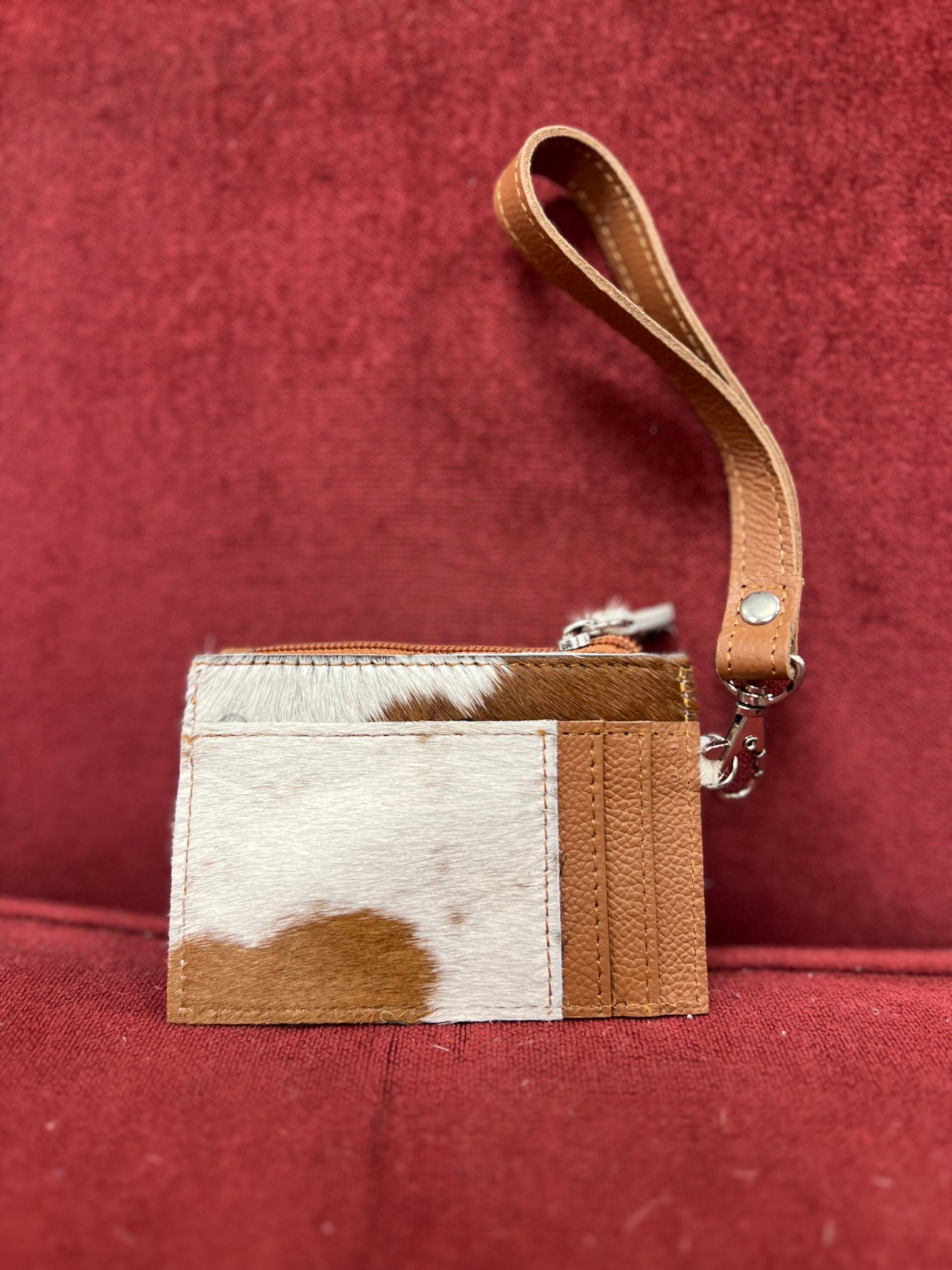 Cowhide Wristlet