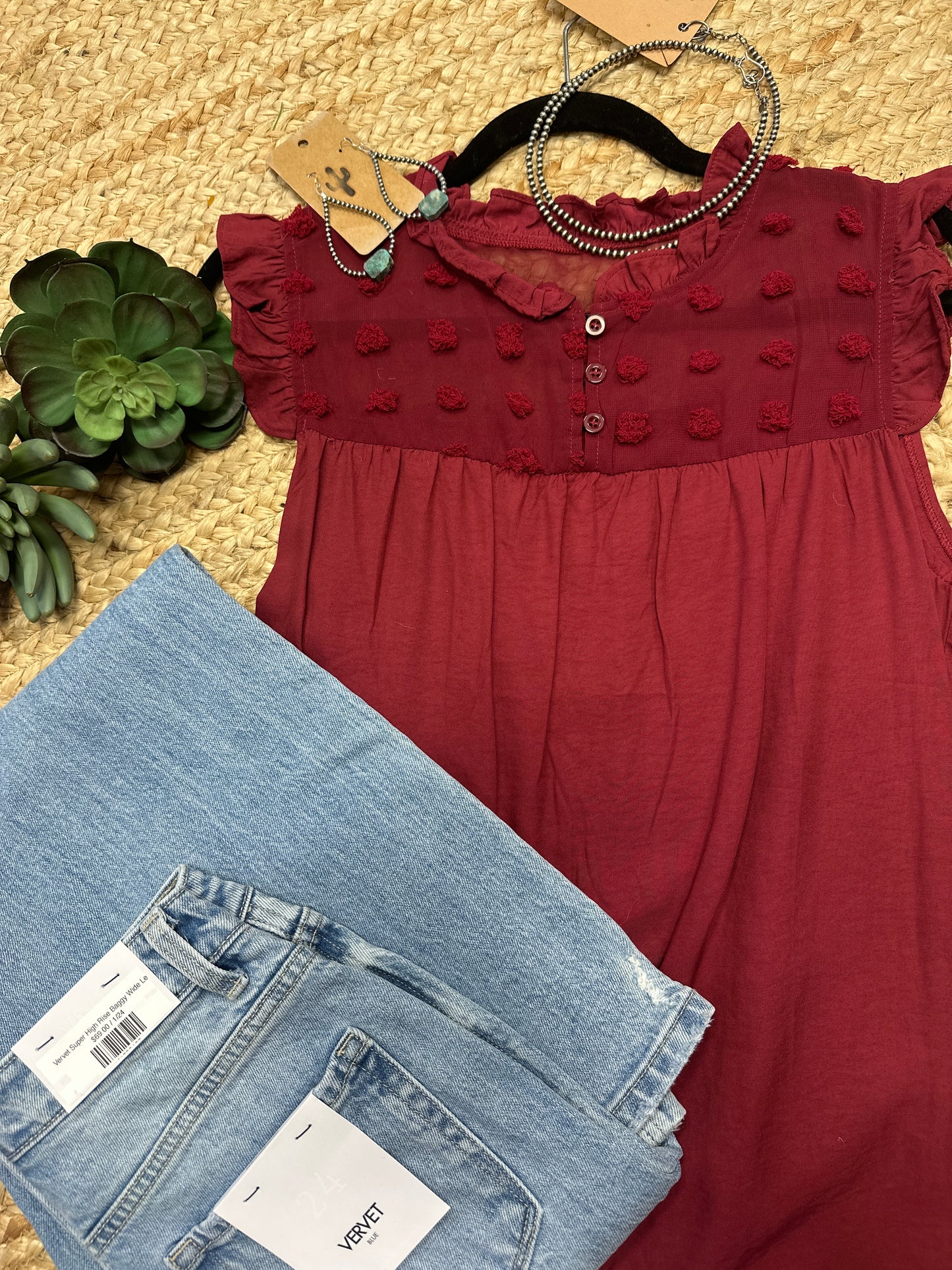 Swiss Dot Blouse