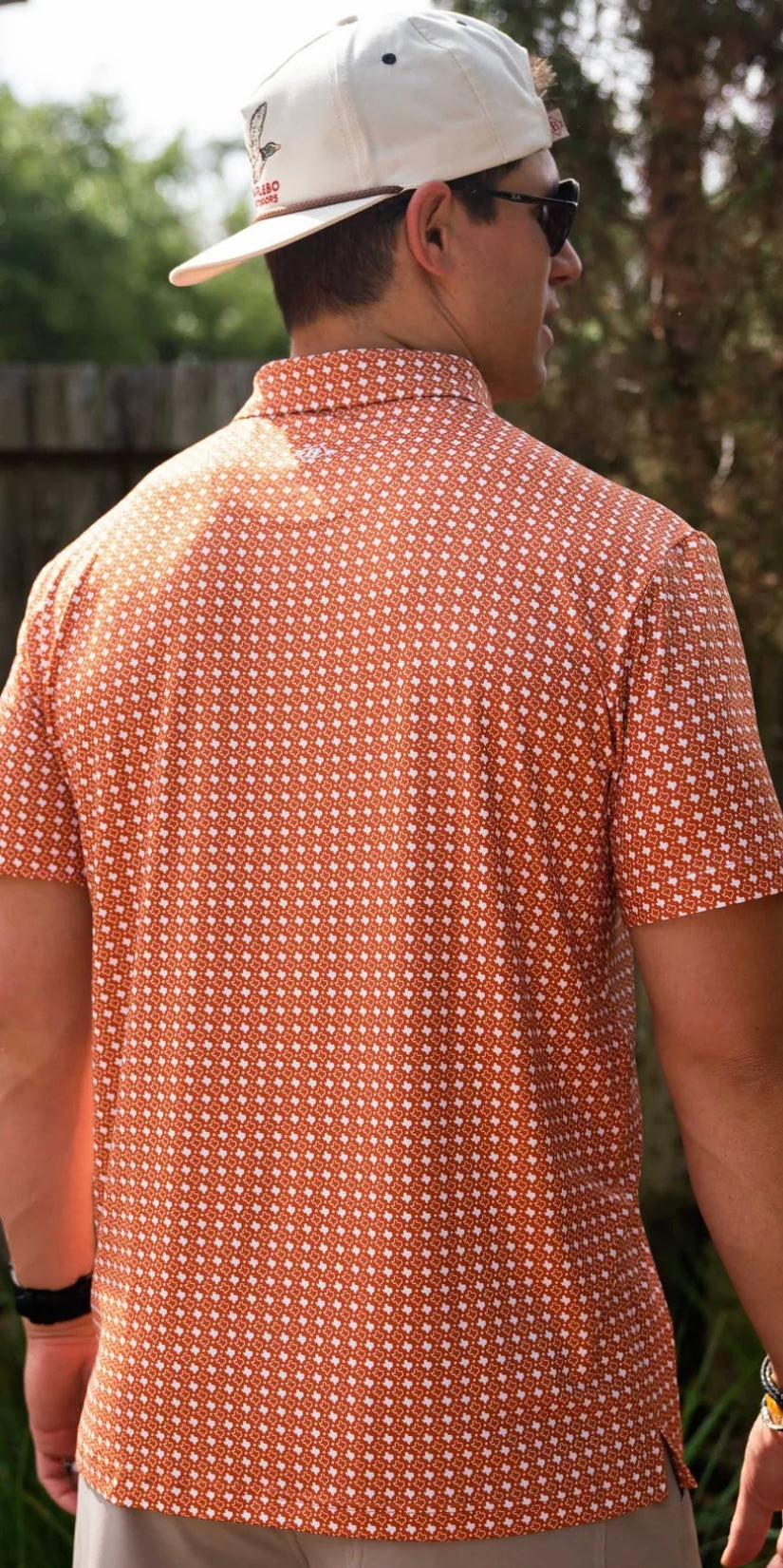 Performance Polo | Texas Orange & White | Burlebo 167