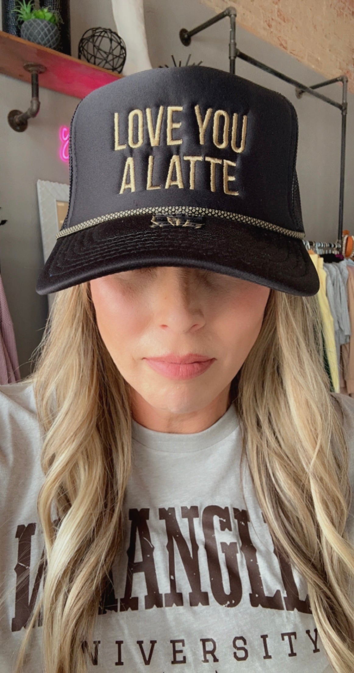 Love You A Latte Trucker Cap