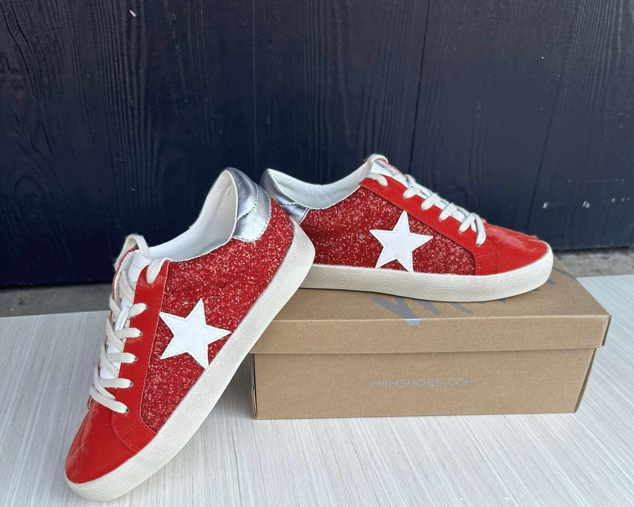 Red Skylar Star Sneaker 113