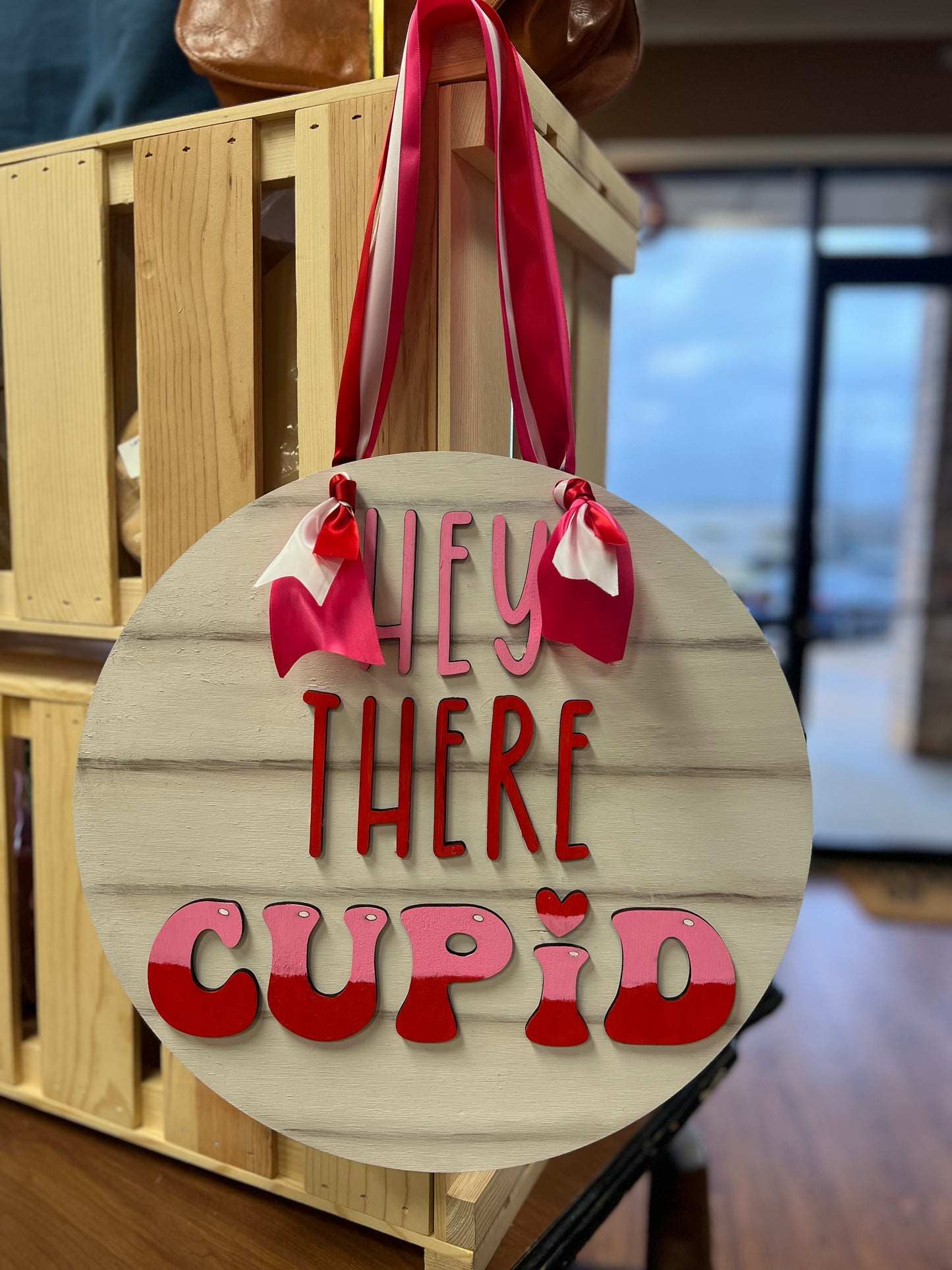 Hey There Cupid Door Hanger