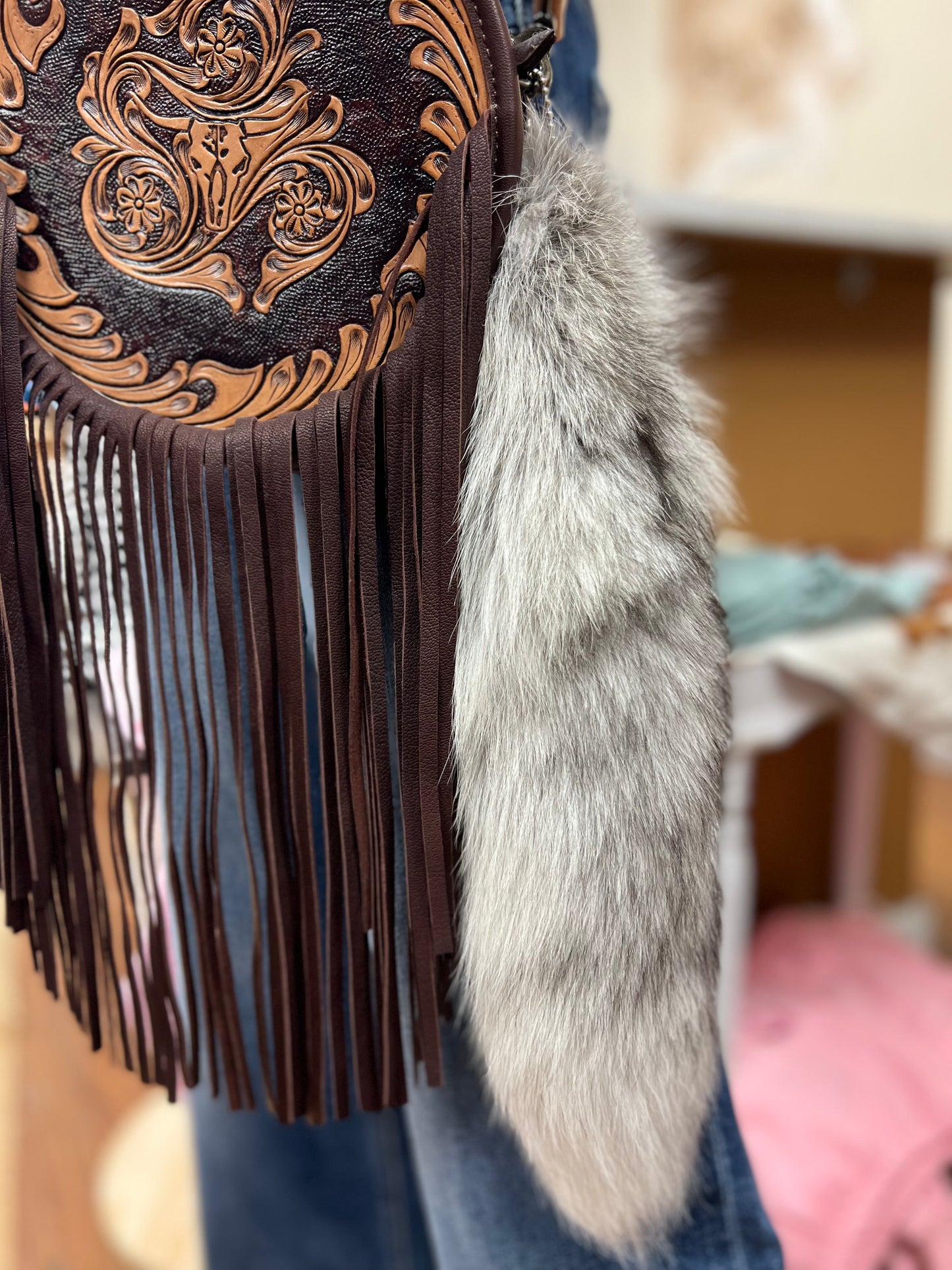 Arctic White Fox Tail