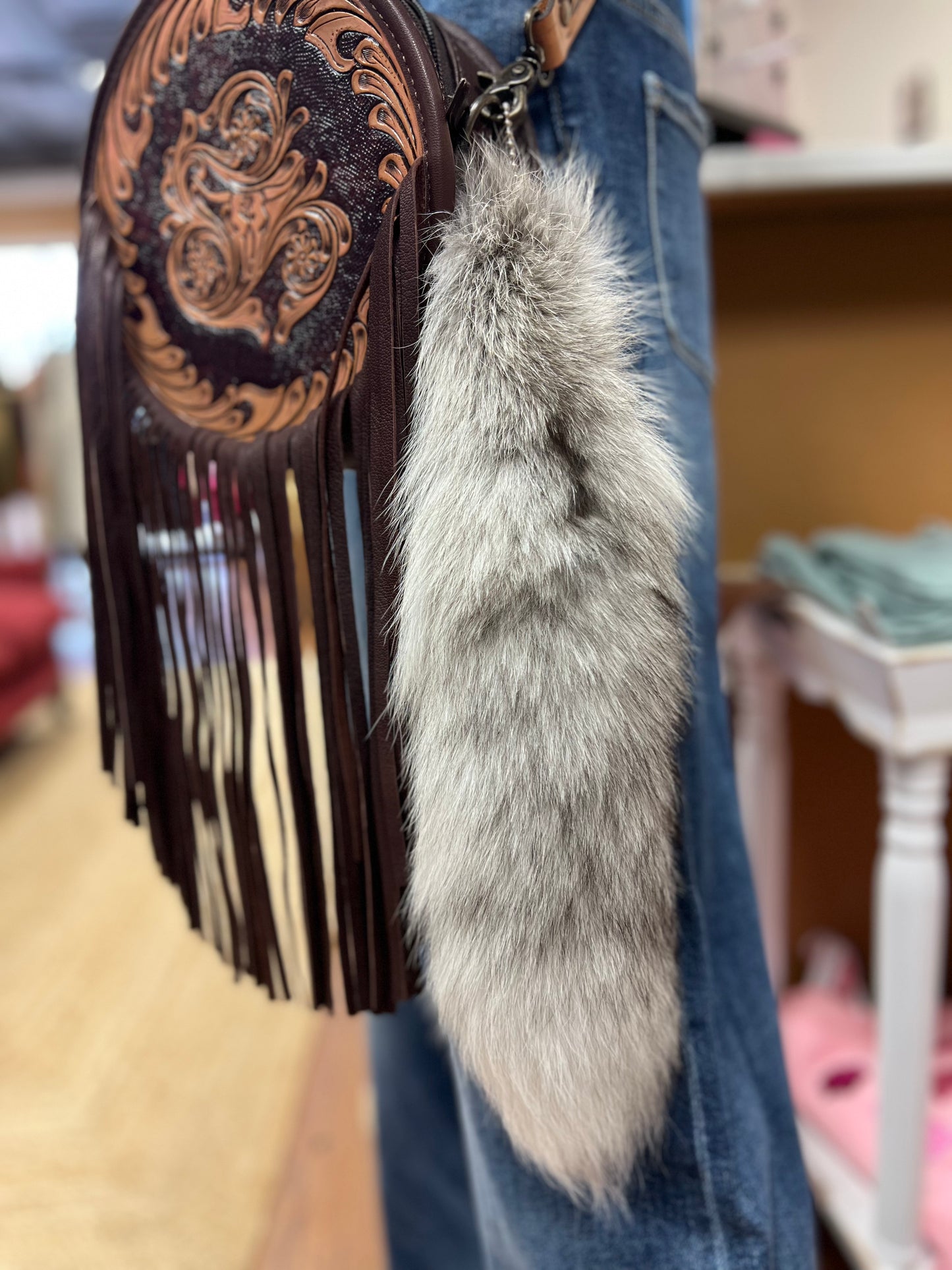 Arctic White Fox Tail