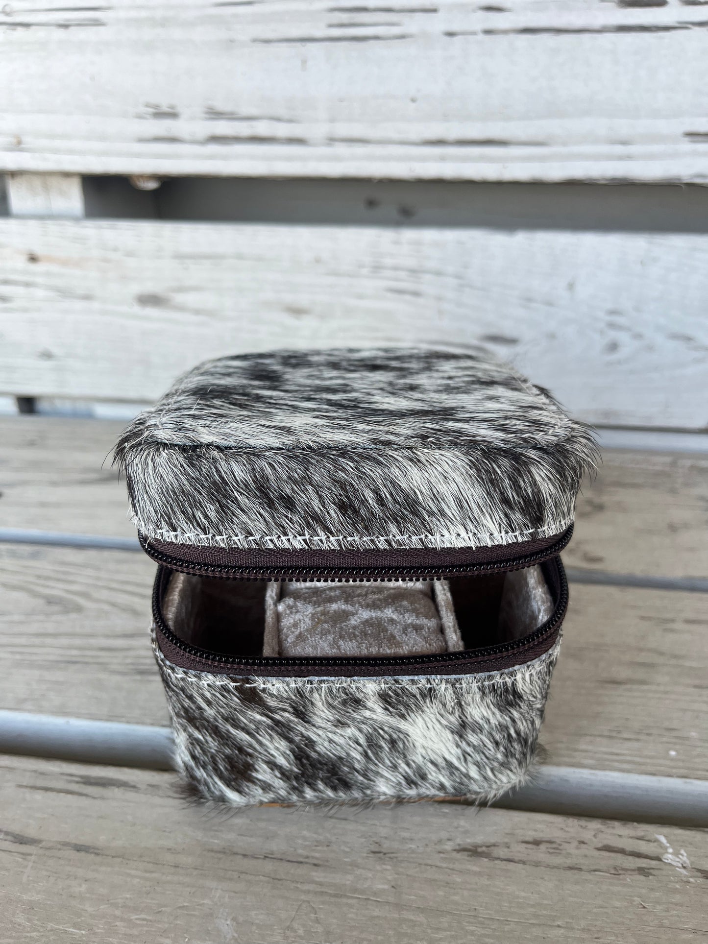 Cowhide Jewelry Box