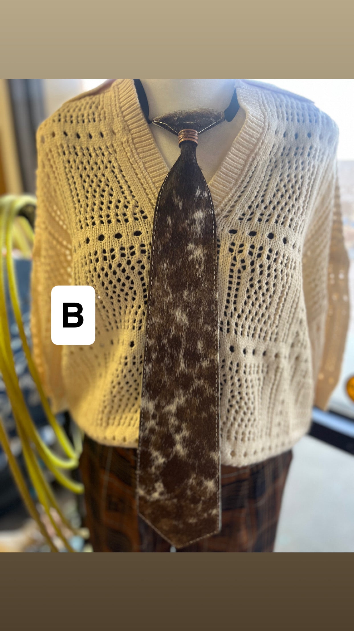 Cowhide Tie