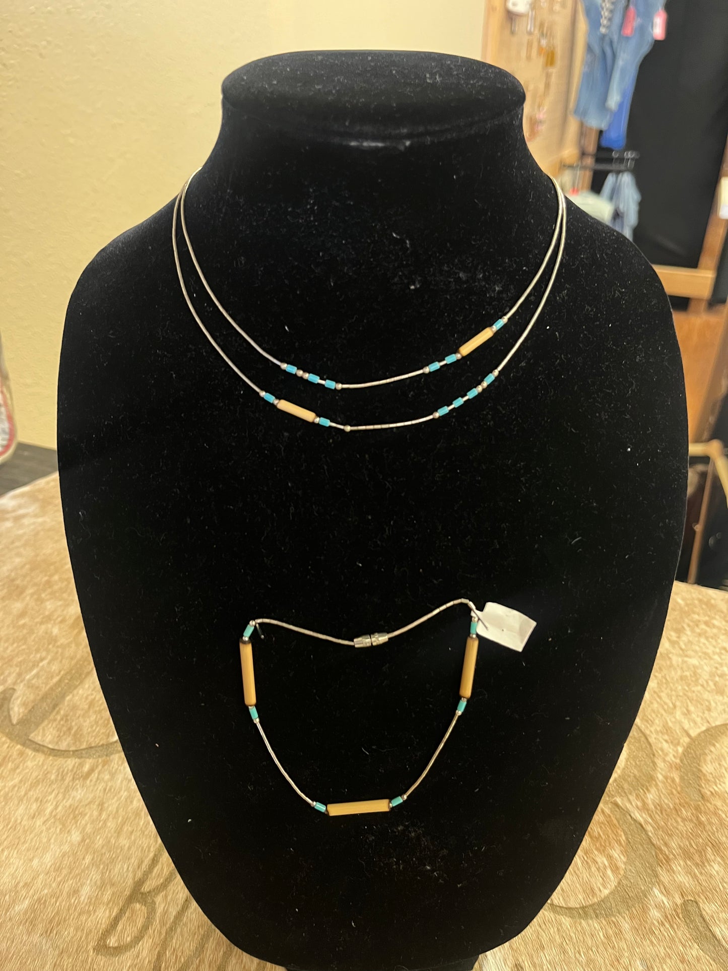 Liquid Silver Heishi Set