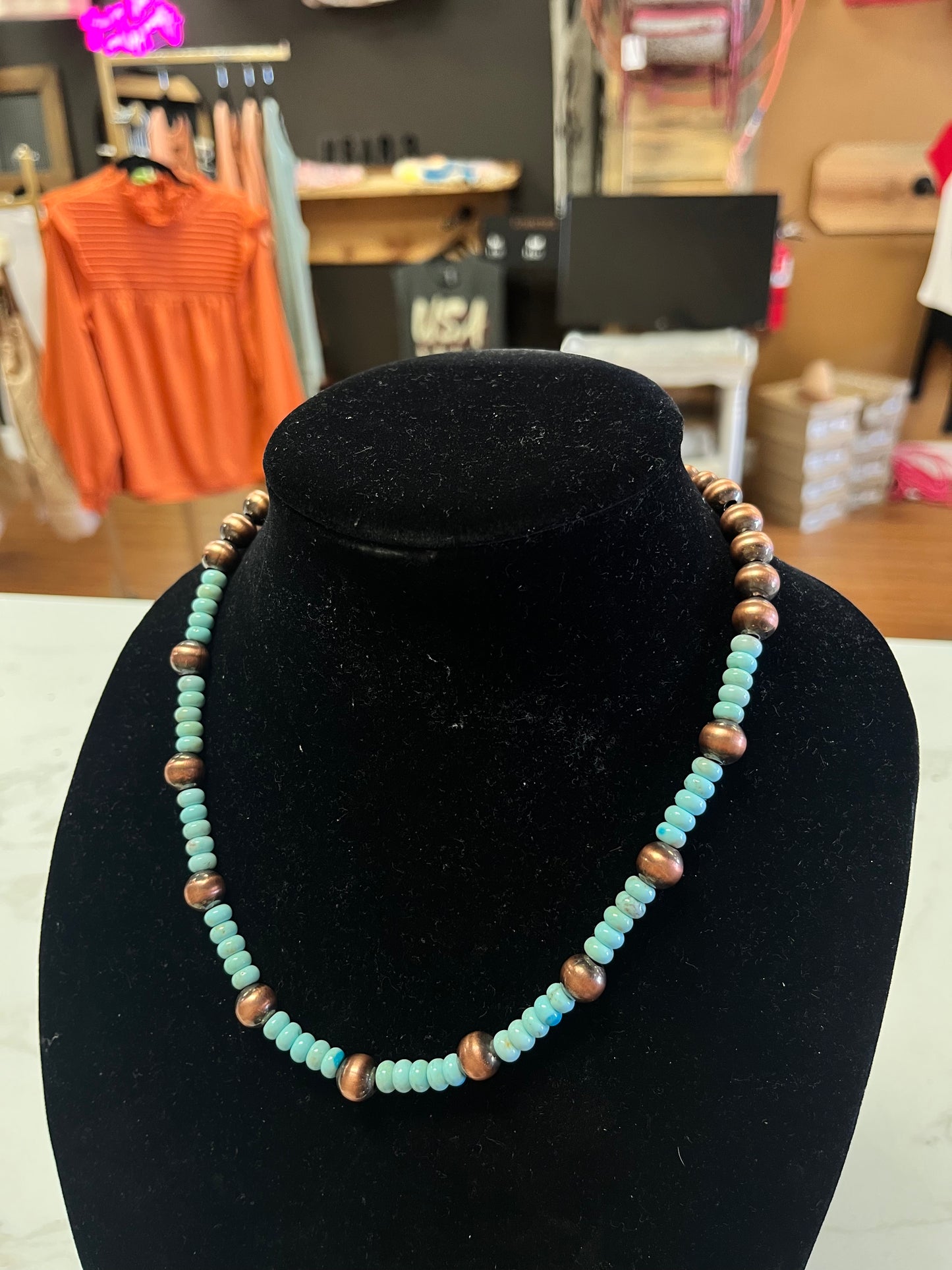 Graduated Copper Pearls & Kingman