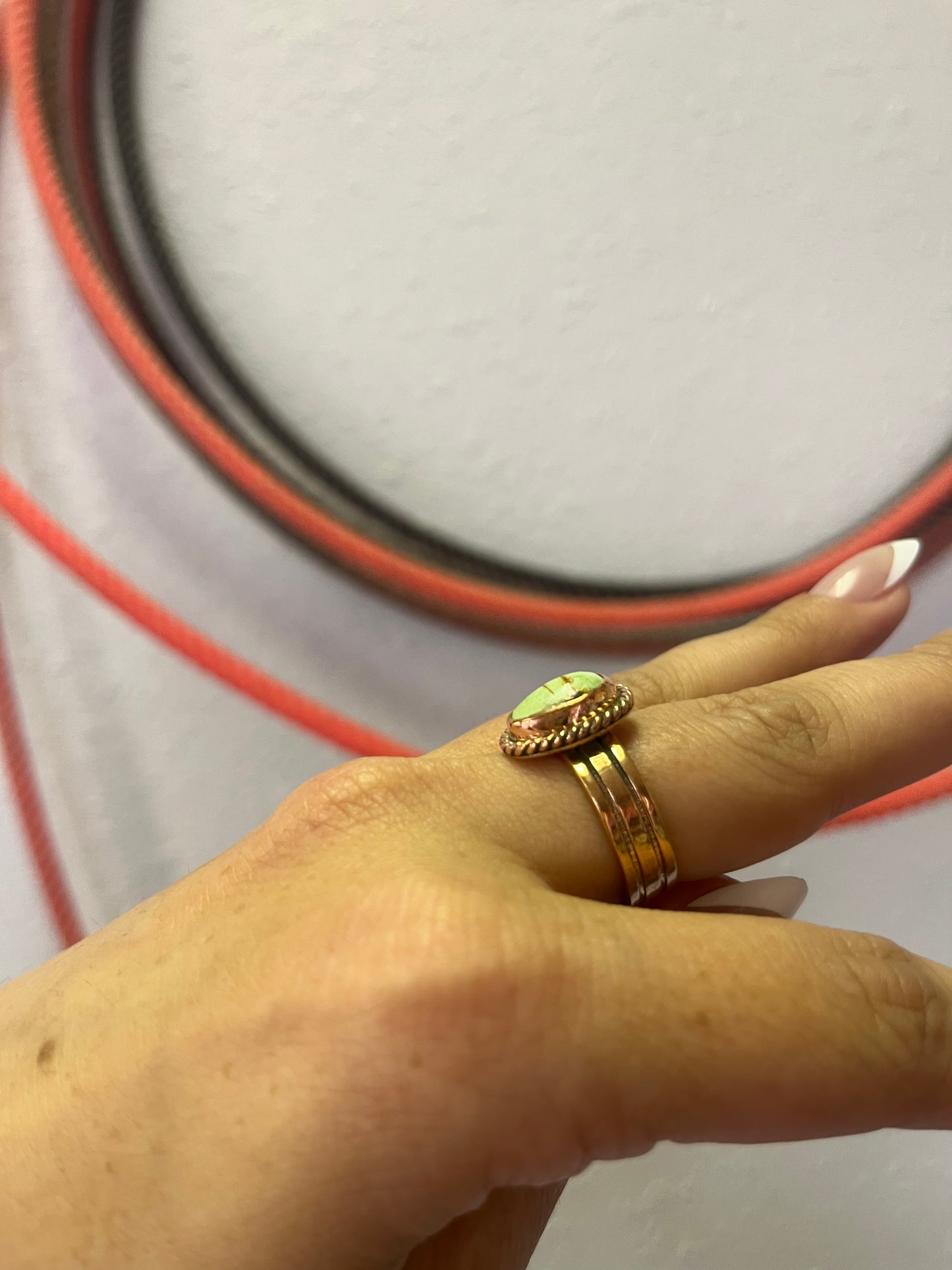 Palomino & Copper Adjustable Ring