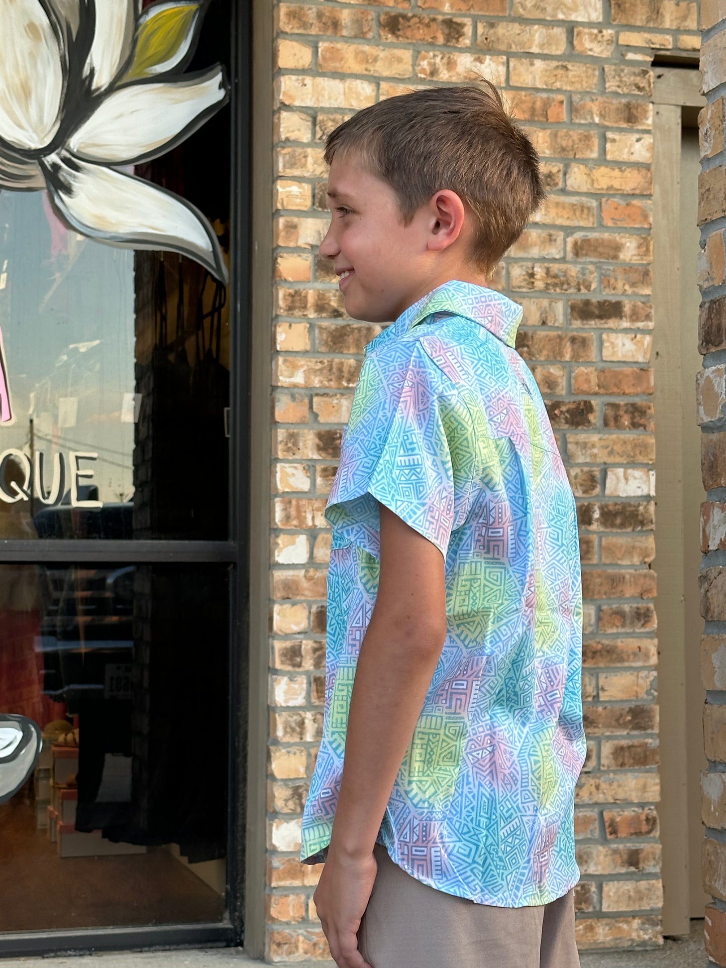 Youth Performance | Mayan Button Up 170