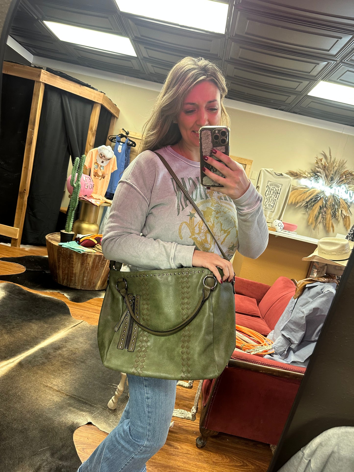 Ashlyn Tote Handbag Crossbody -π¨π₯π’π―π π’π§ ππ¨π₯π¨π«