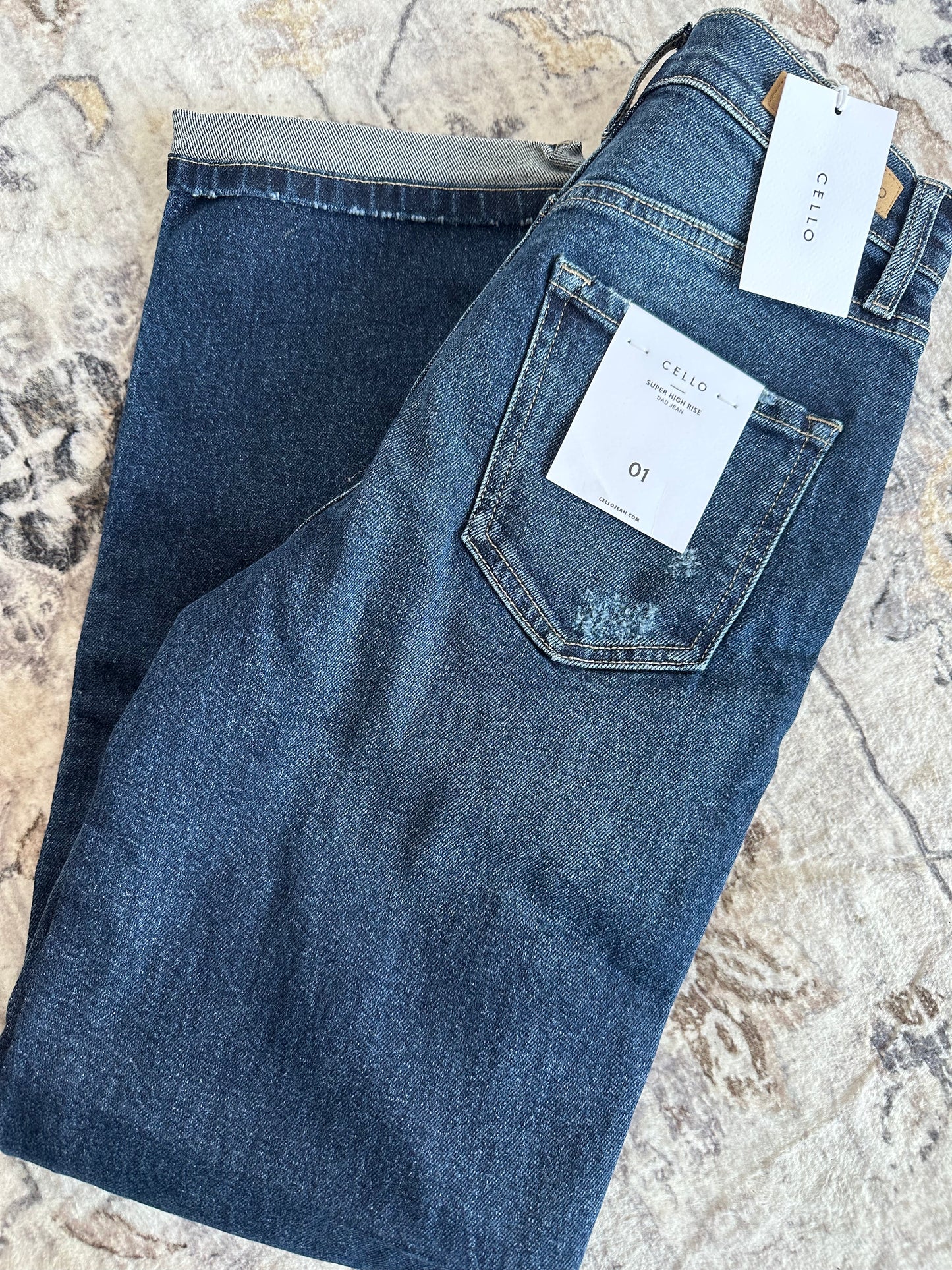 Cello Super High Rise Dad Jean