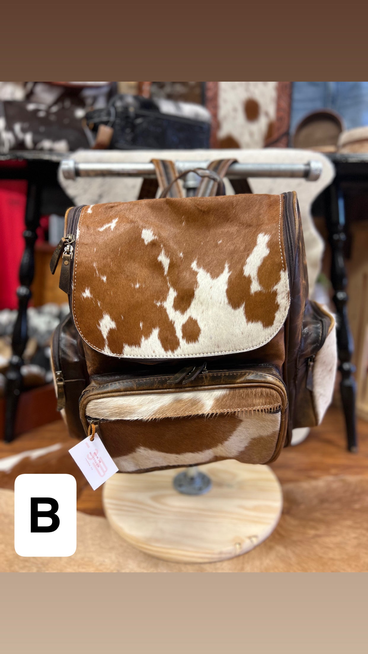 Cowhide & Genuine Leather Backpack