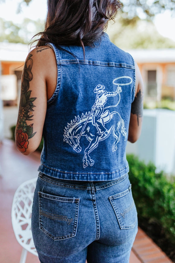 Bronco Denim Vest