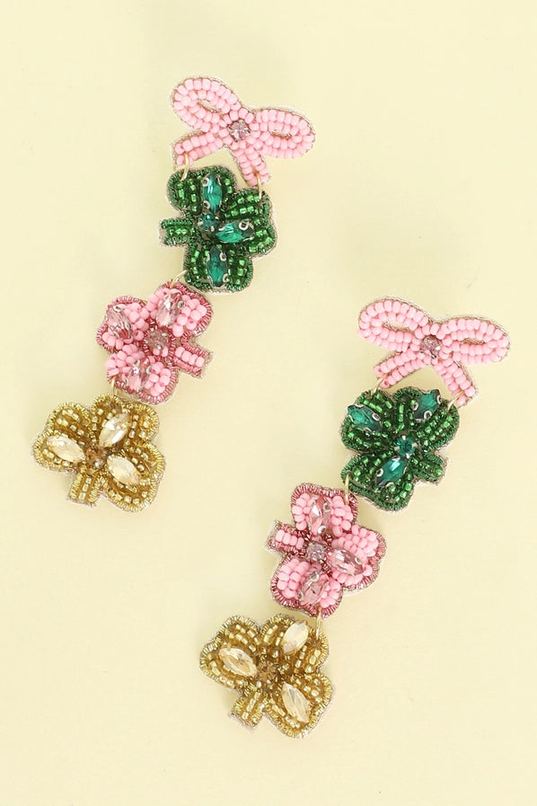 Shamrock & Bow Earrings