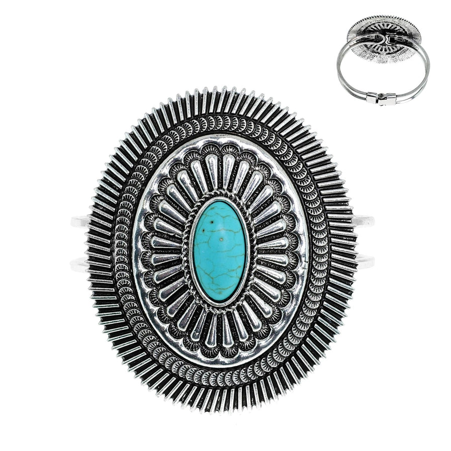 Oval Scalloped Concho Cuff