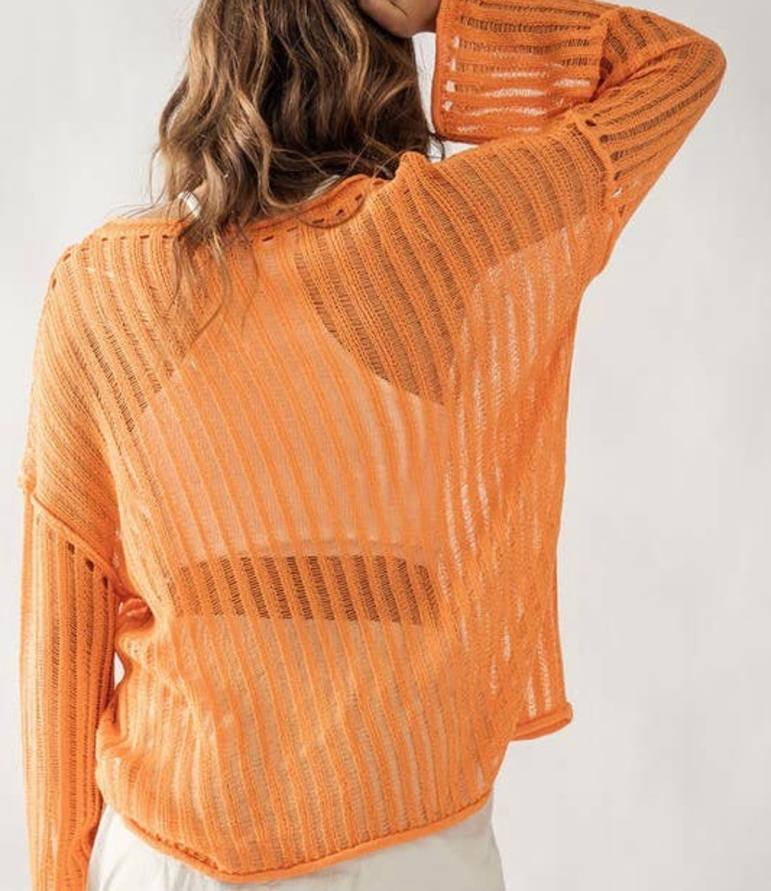 Crochet Hollow Out Cover Up Knit Top 149