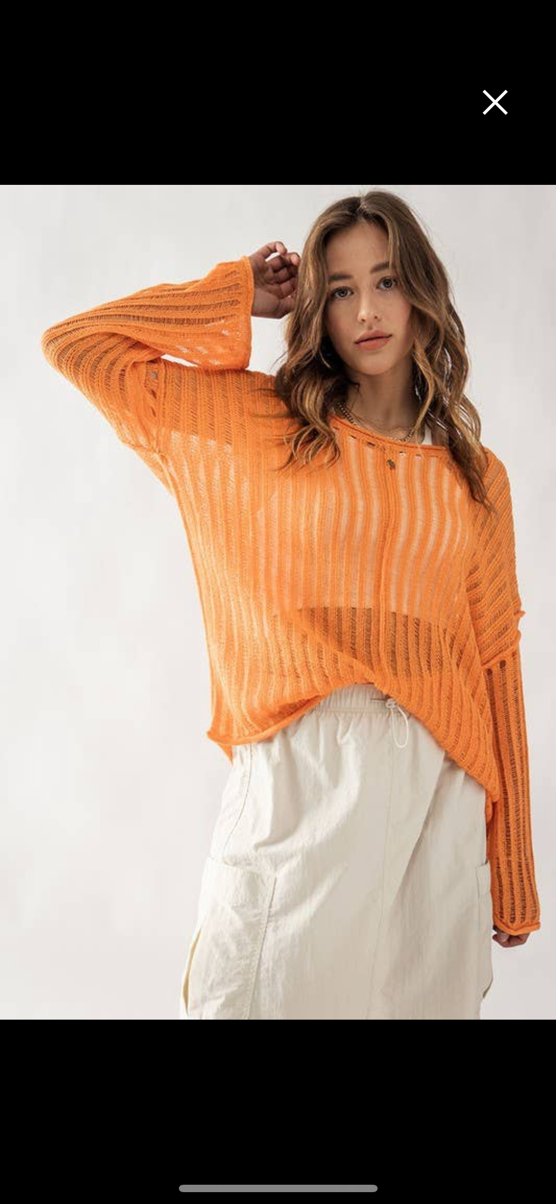 Crochet Hollow Out Cover Up Knit Top 149
