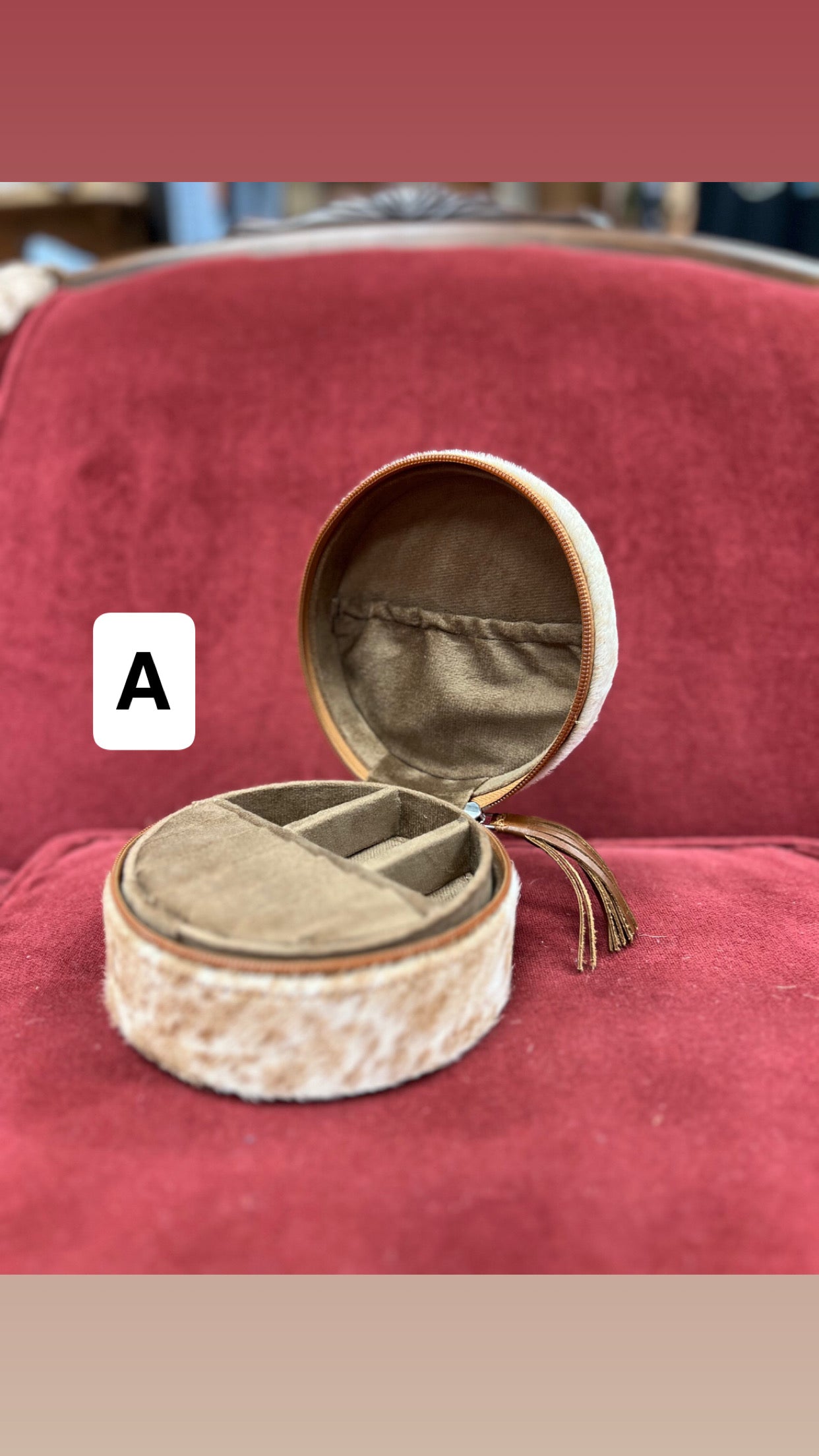 Hair on Hide Jewelry Box