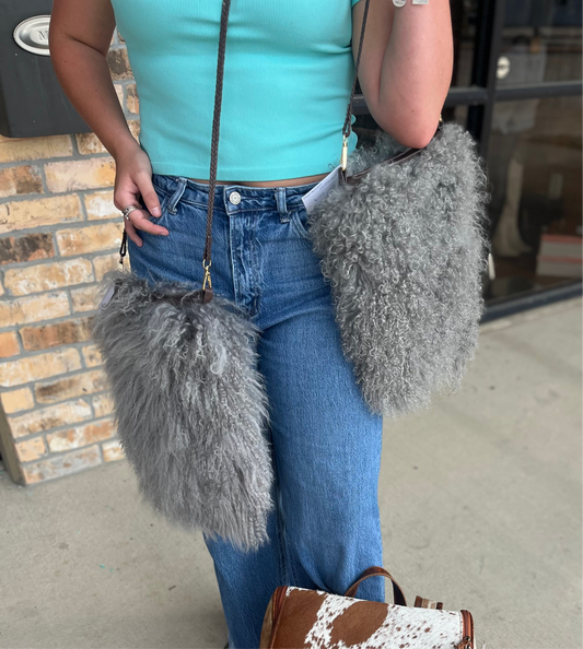 Mongolian Fur Crossbody