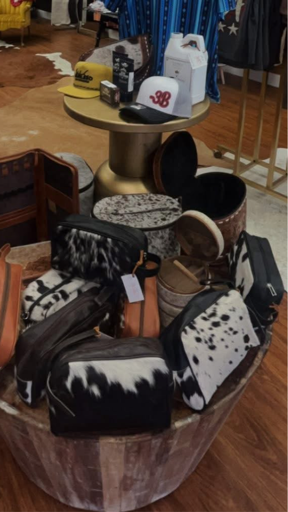 Cowhide Mini Toiletry Bag