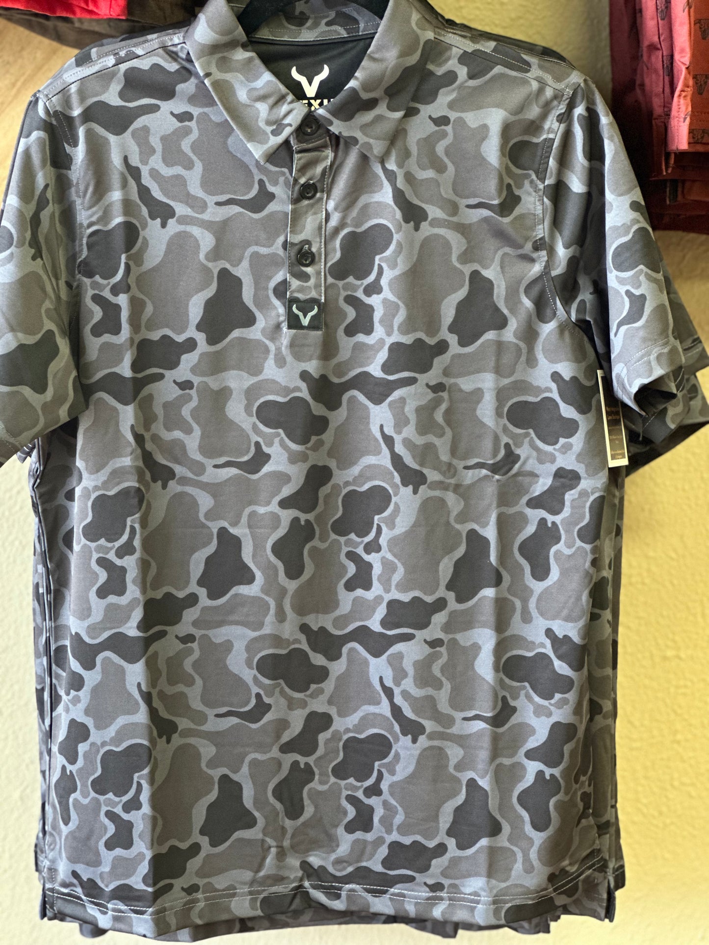 Polo Black Retro Camo