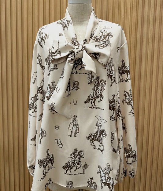Vaquero Bow Tie Blouse