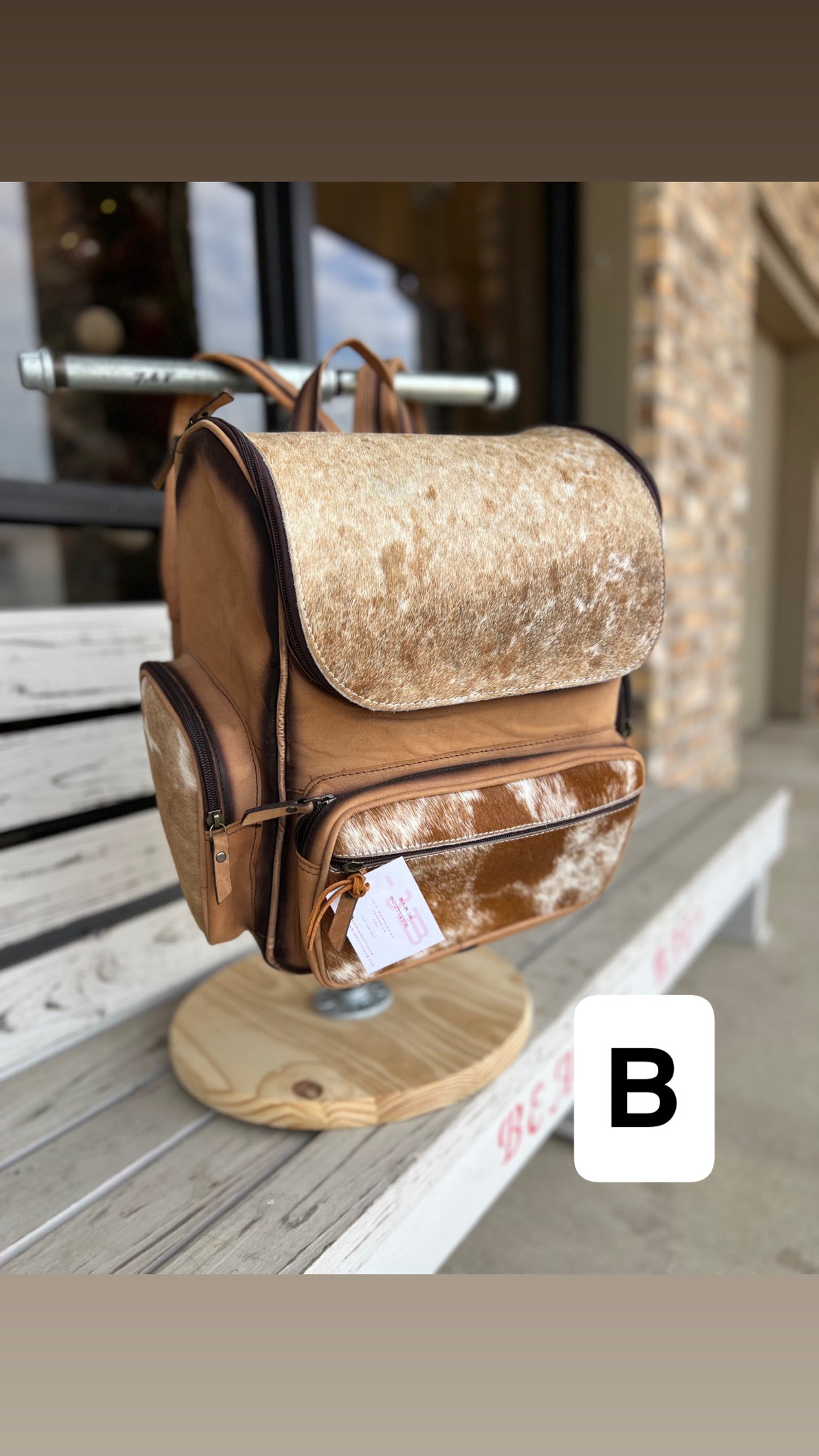 Cowhide & Genuine Leather Backpack