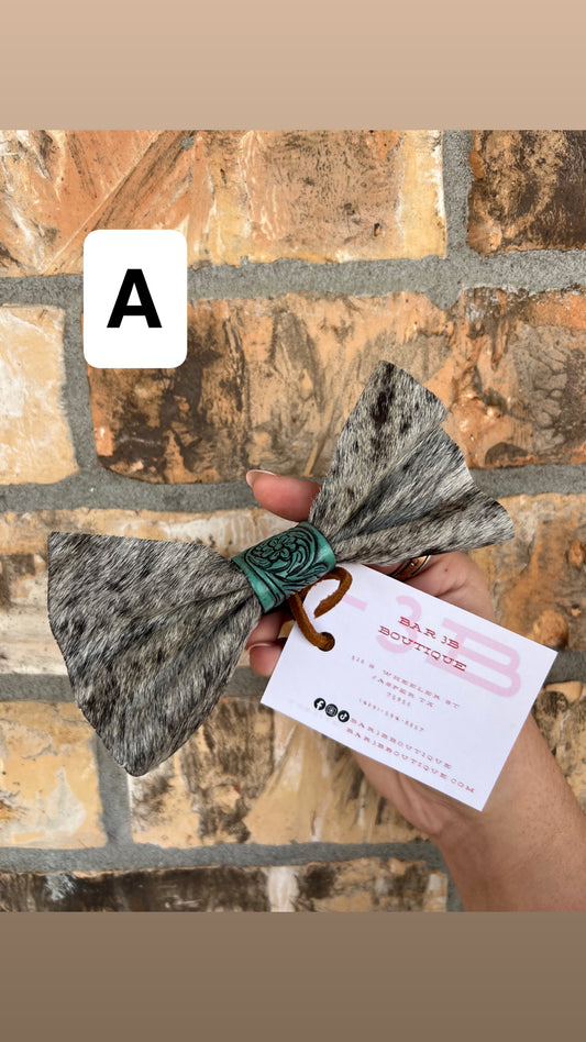 Cowhide Hair Bow