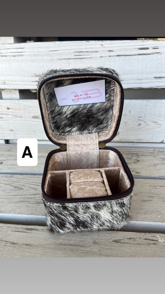 Cowhide Jewelry Box