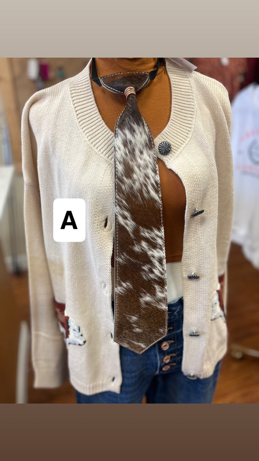 Cowhide Tie