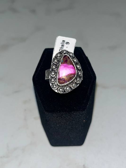 Pink Dahlia Ring