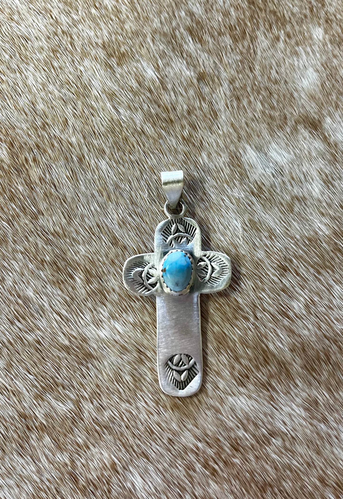 Golden Hills Cross Pendant