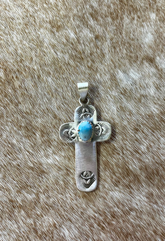 Golden Hills Cross Pendant