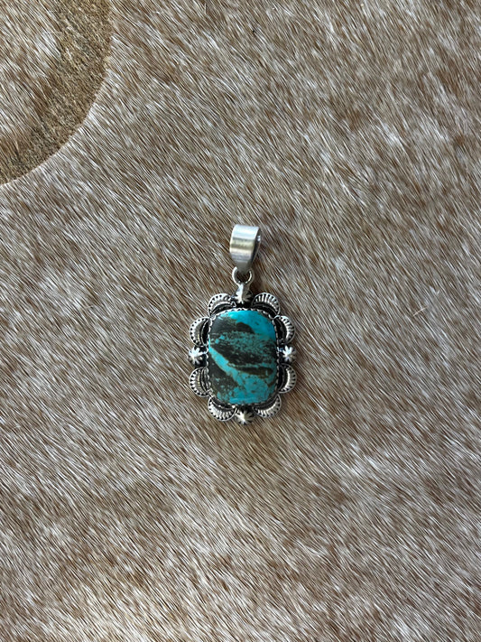 Number 8 Turquoise Pendant