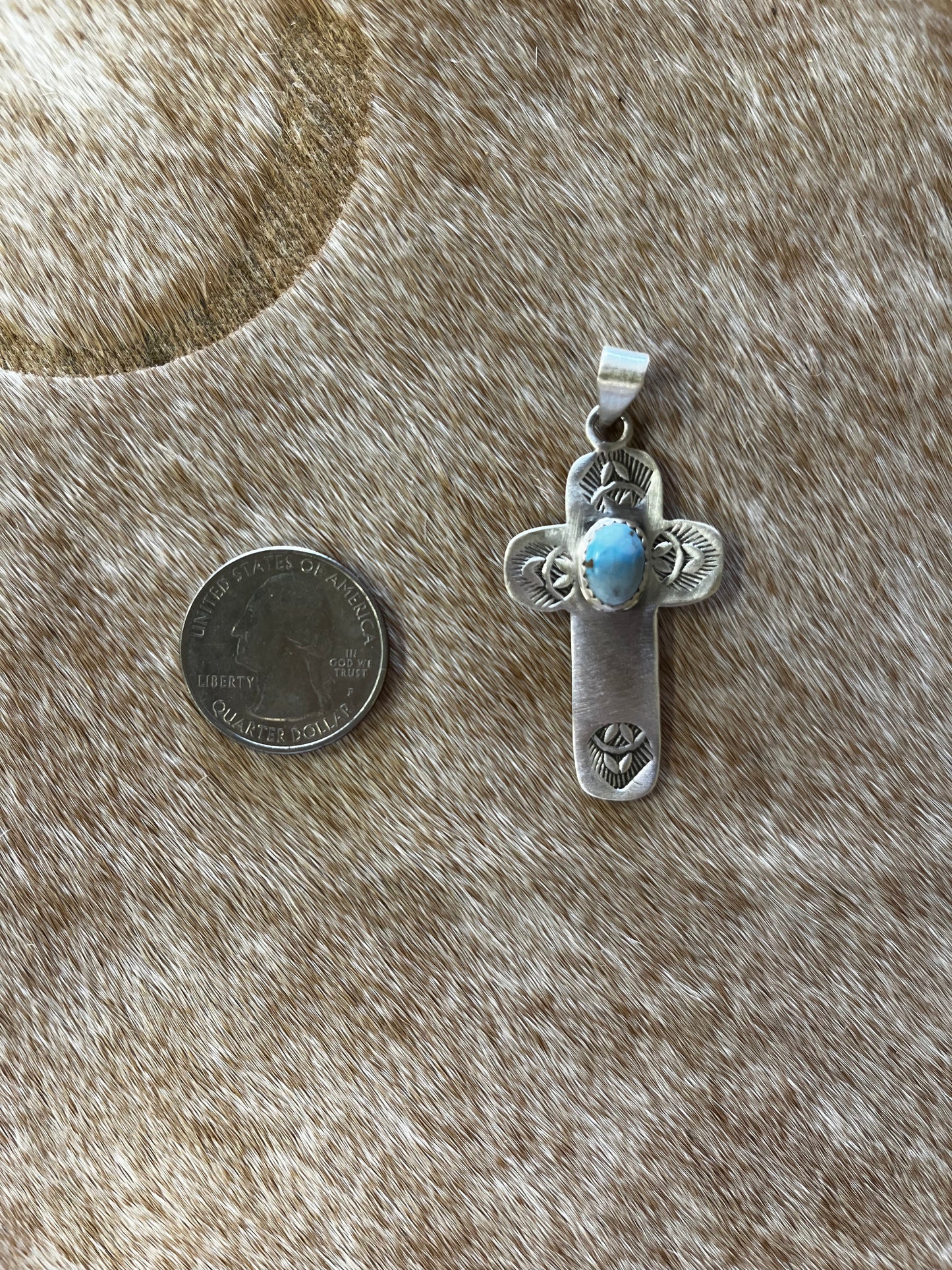 Golden Hills Cross Pendant
