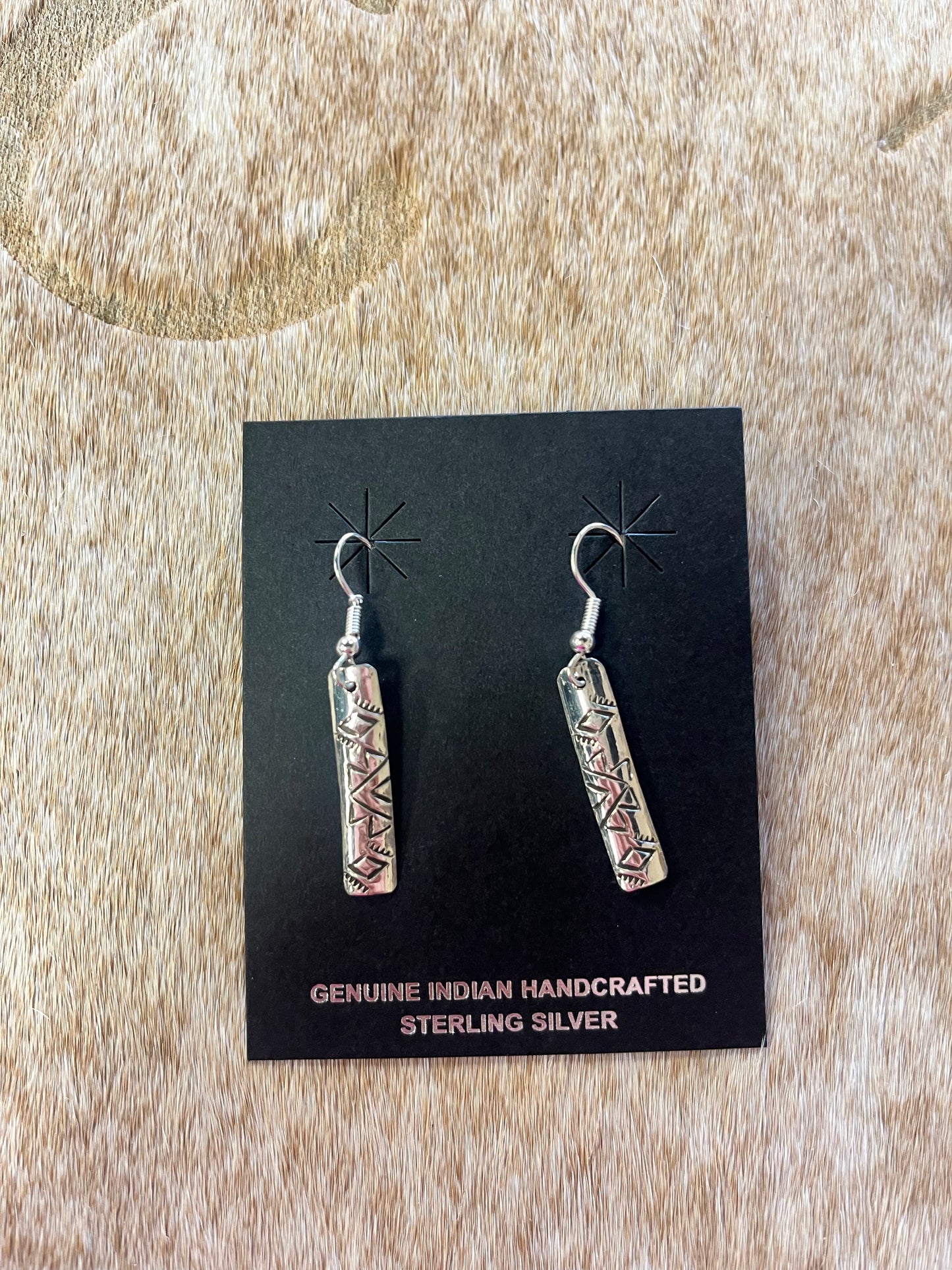 Sterling Silver Bar Earrings