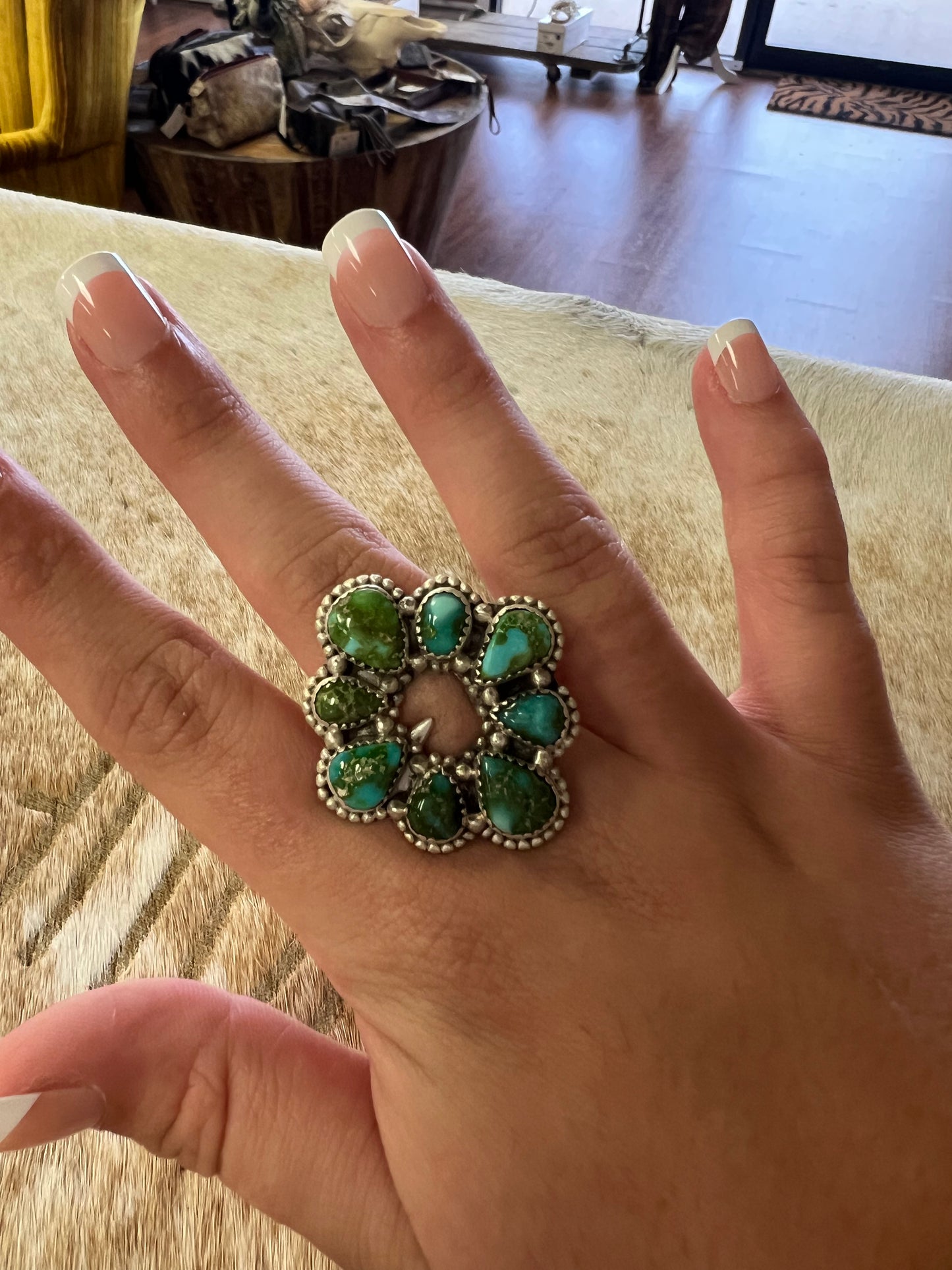 Adjustable Sonoran Mountain Cluster Ring