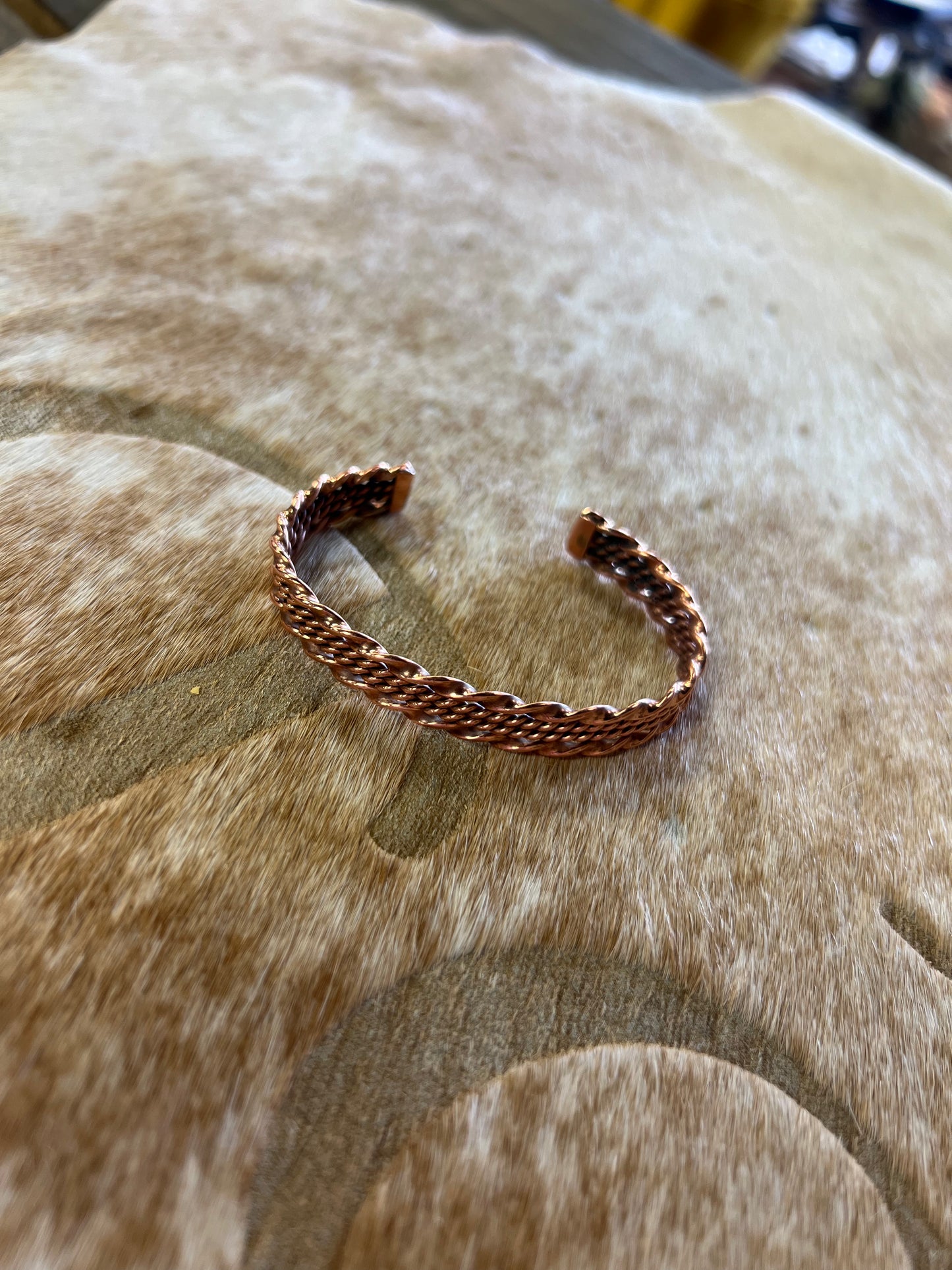 4 Strand Copper Cuff by Elaine Tahe