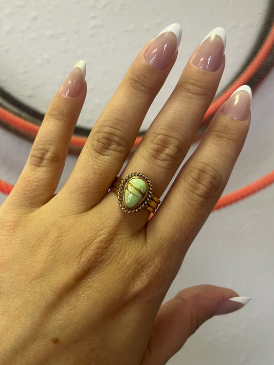 Palomino & Copper Adjustable Ring