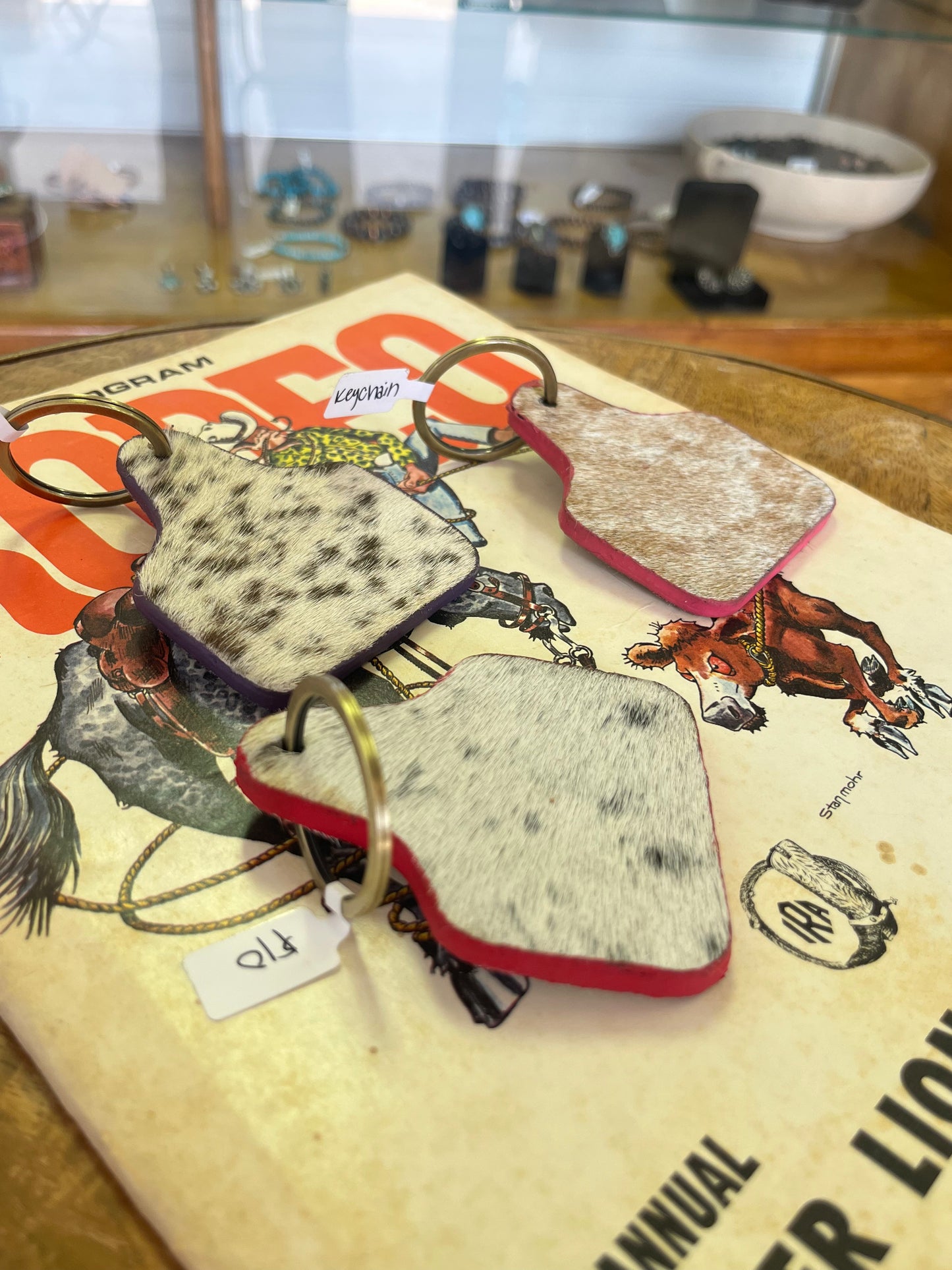 Cowhide Keychain