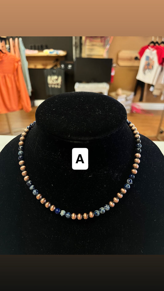 Copper & Jasper Pearls