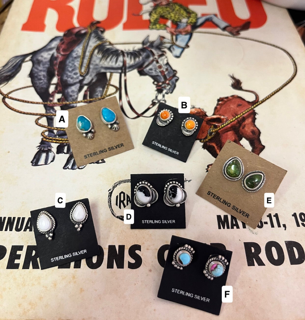 Sterling Silver Post Back Studs