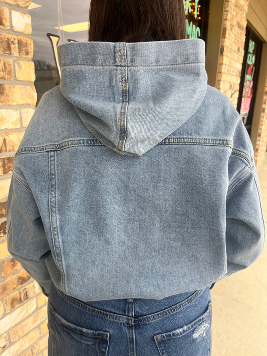 Blue Denim Pullover