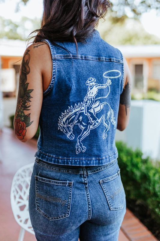 Bronco Denim Vest