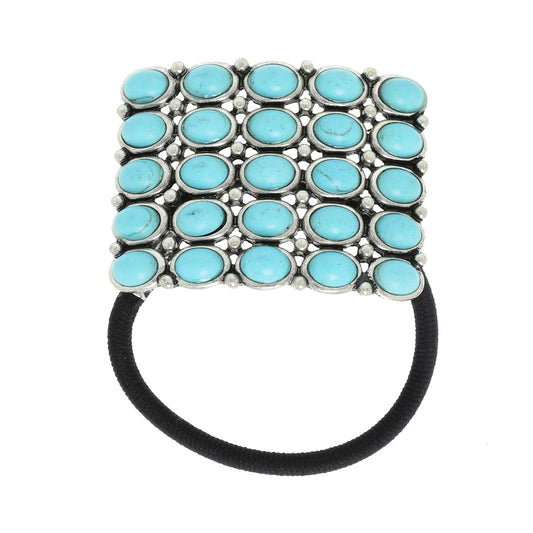 Turquoise Ponytail Hair Tie
